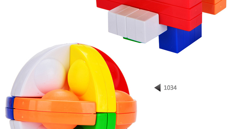 Excelle màu sắc đích thực Kong Ming khóa Lu Ban khóa Rubik của cube nhựa thông minh mở khóa đồ chơi giáo dục với hướng dẫn mô hình đồ chơi