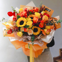 Graduation season sunflower bouquet Chongqing Dazu Beibei Zhengzhou Shijiazhuang City Flower Express Flower Flower Delivery Flower Flower Delivery Flower