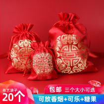 Wedding candy bag box small candy return hand cloth bag wedding supplies creative wedding with hand brocade