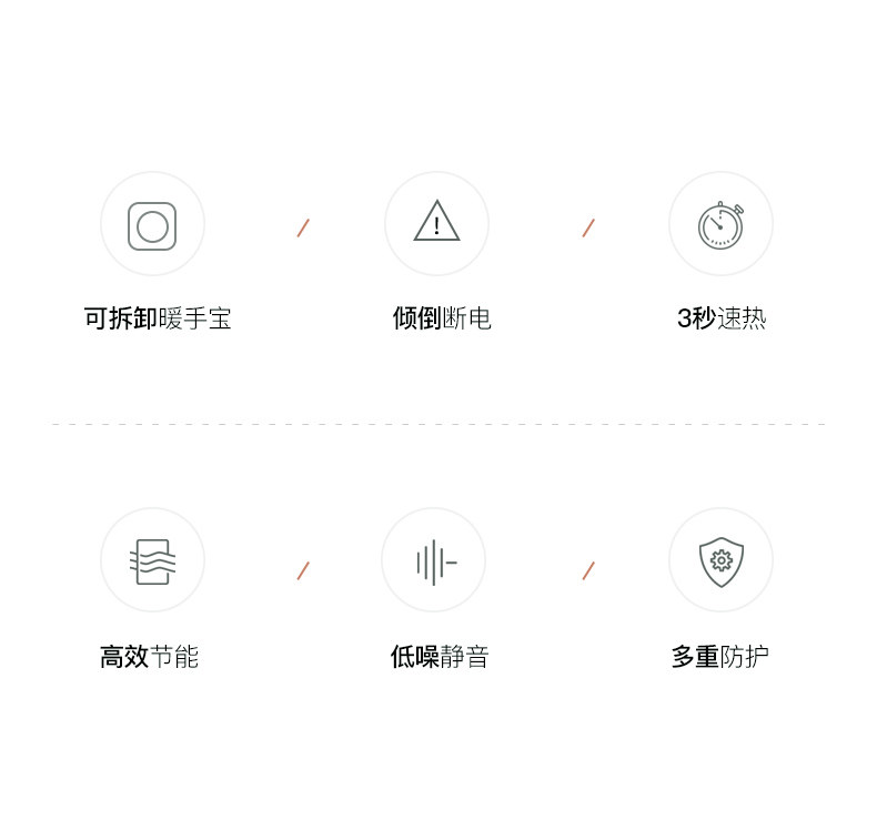 美的 暖风机 可拆卸暖手宝 宝可梦联名款 图3
