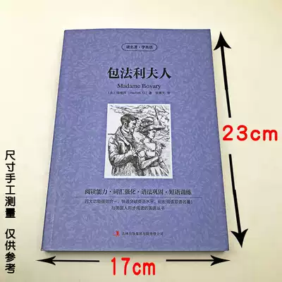 正版包法利夫人每天读一点好英文中英双语初高中小学生课外自学双语读物阅读能力词汇强化语法巩固短语训练英汉对照世界名著书籍