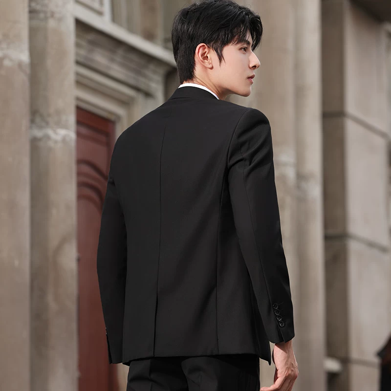 Комплект, классический пиджак костюмный, Slim fit