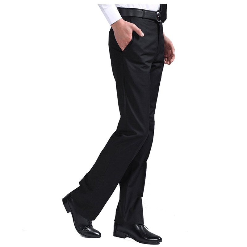 Genorous Men's Iron-free Dress Korean Style Business Casual Men's Suit Pants Slim England