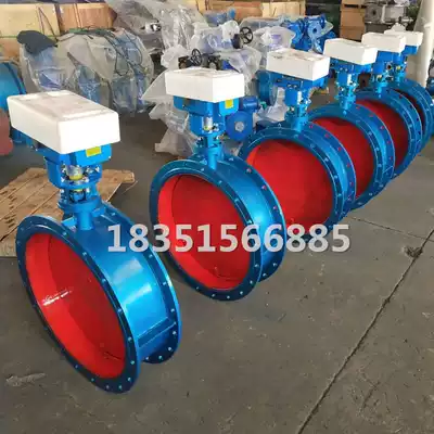 D641W cold and warm air flue gas pipe pneumatic ventilation flange butterfly valve DN100 200 250 300 400 500