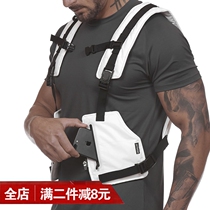 Muscle sports vest Mens running training outdoor luminous protective equipment Multi-function chest vest tactical vest