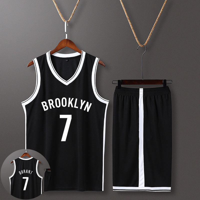 Nets Durant jersey No. 11 Irving jersey No. 7 basketball uniform suit men's custom game uniform jersey men