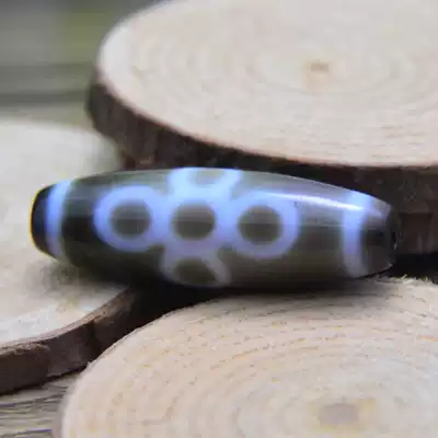 Good fate-Tibet old mine rare lightning five-eyed celestial beads have been sent to the rope