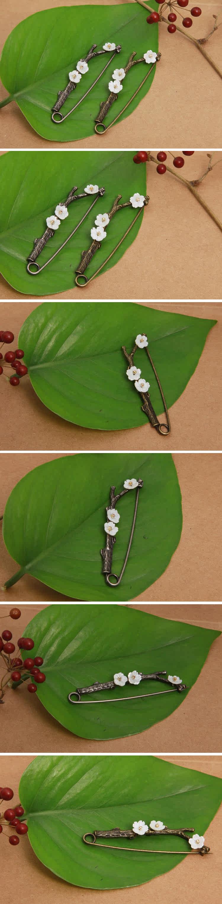 Broche femme en Nacre - Ref 1185646 Image 10