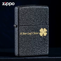 Классическая зажигалка, четырехлистный клевер