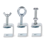 Железный -галванизированный тигр зажима u - -образная фиксированная зажимная зажима c -обработка с фиксированным кронштейном