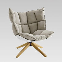 Nordic Net Red single sofa negotiation muscle chair glass fiber reinforced plastic lazy rice husk designer creative leisure chair