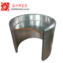 New aluminum vintage old reception Round Table Custom Hotel Welcome corner front desk bar front desk office table