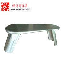 Aluminum leather rivet simple computer desktop home fashion simple double Office book desk writing computer desk customization