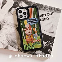 Apple, совместимый кролик, iPhone 11, чехол для телефона, iphone, 12promax, с вышивкой, 8, 8plus