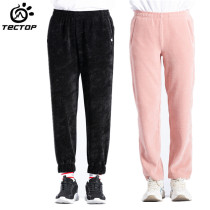 Tantuo Outdoor Autumn and Winter Mens Travel Stretch Corduroy Warm Casual Pants Sports Knitted Pants Womens Large Size