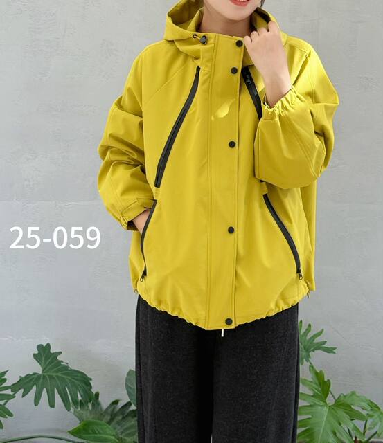Ying Ming Qi Official Store Genuine Product Model 059, Plus-Size, Fashionable, Casual, Loose-Fitting, Slimming, and Flattering Windbreaker Jacket