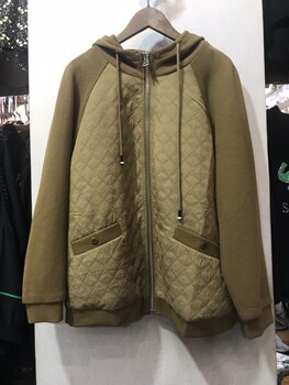 Yuxiu Tianpai Official Store Genuine Product 238 Models Plus Size Fashion Casual Loose Fit Hooded Jacket That Hides the Figure and Makes You Look Slimmer