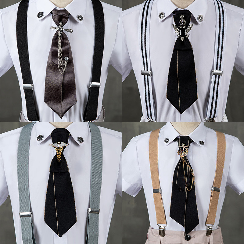 Children's tie boy suit Inron collar Necklace Tie Accessories Show Walking Show Accessories Small Suit Chest Floral Ornament Tide-Taobao