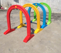Kindergarten Cross Bar Children Drill Mountain Cave Vaulted Door Plastic Drill Hole Kindergarten Drilling Circle Sports Activities Equipment Toys