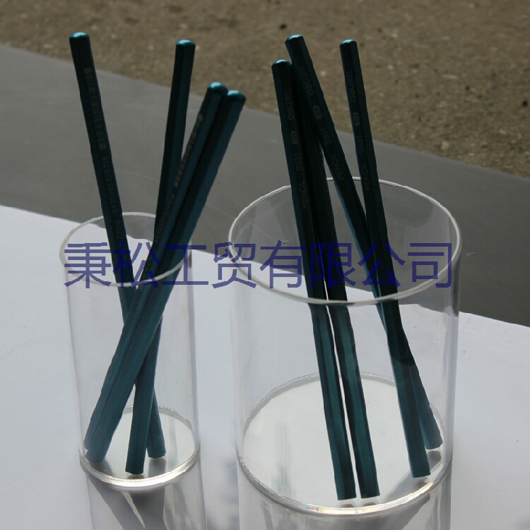 Acrylic pen holder eyebrow pen holder stationery Broadly round transparent and removable zebra pen holder high through no-print alternative containing