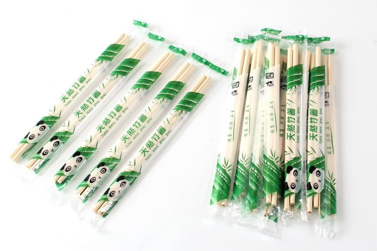 Disposable Chopsticks Batch Round Bamboo Chopstick Day Sharpened Chopsticks Individually Sealed Cover Package Bamboo Chopsticks Convenient Chopsticks 90 Double