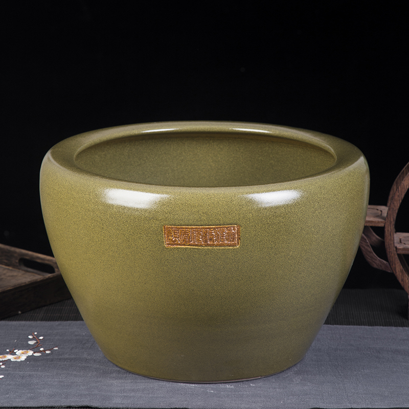 Jingdezhen ceramic tank household kitchen large cylinder barrel can of fish pickles pickled meat tank old courtyard