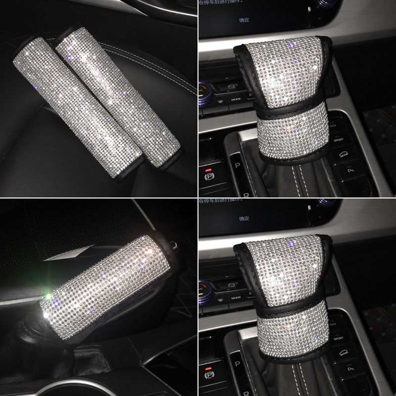 Automotive Interior Supplies Water Drill Insert Drilling Hand Brake Platoon gear sleeve Vehicular Seat Belt Decorate Lady