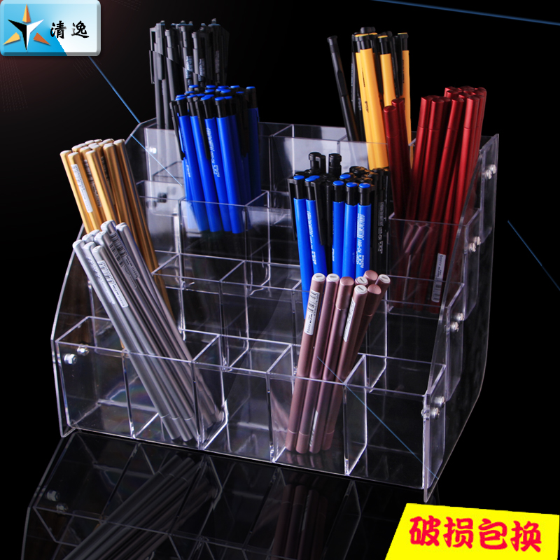 Makeup brushed eyebrow pen holder stationery shop ballpoint pen holder pencil containing layer shelf desktop supermarket acrylic pen holder pen holder