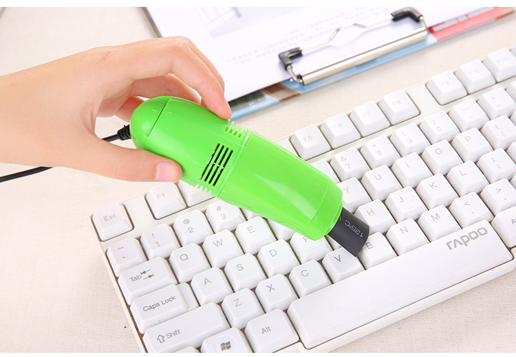 Học sinh máy tính xách tay mạnh mẽ bàn phím sạch máy hút bụi nhỏ bộ bàn phím bàn chải công cụ làm sạch bàn phím - USB Aaccessories quạt gió mini