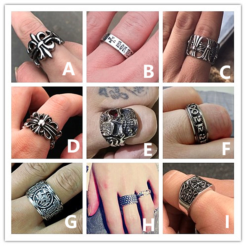 Bague homme ROCK PUNK en Acier au titane - Ref 3089603 Image 6