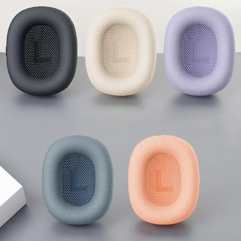 Suitable for Genuine Apple AirPods Max Ear Pads, Second-Generation Over-Ear Headphones, Breathable Sponge Fabric Ear Pads, 1:1 Ear Pads, Starlight Color Magnetic Ear Pads, Replacement Night Color Purple
