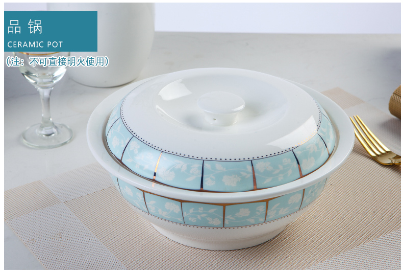 Jingdezhen DIY western - style thin film 】 【 free combination to use plates rainbow such as bowl bowl spoon, cutlery set