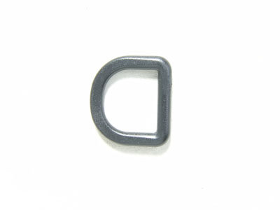 Manufacturer hot selling plastic black D buckle D ring webbing connection buckle day buckle hook button 25MM grey luggage accessory
