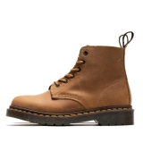 Martens, коричневые дышащие демисезонные короткие сапоги в английском стиле для путешествий подходит для мужчин и женщин, в британском стиле, из натуральной кожи