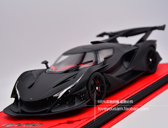 Peako 1:18 阿波罗Apollo IE Intensa Emozione 磨砂黑汽车模型