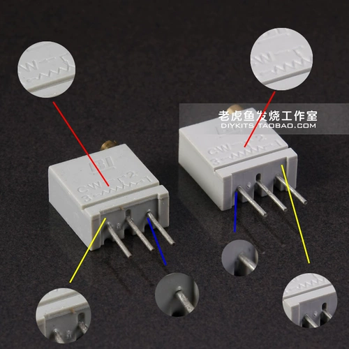 Американский оригинальный BI 67WR Precision Fine -Tuning Multi -Circle Potentiometer Полный диапазон сопротивления PK Bourns