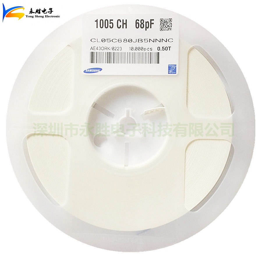 0402 Chip capacitor 68P 68pF ±5% 50V COG CL05C680JB5NNNC 10000pcs