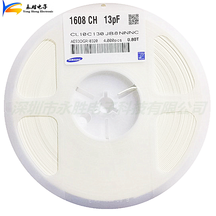 0603 ceramic chip capacitor 13P 13pf 50V ±5% COG CL10C130JB8NNNC 4K