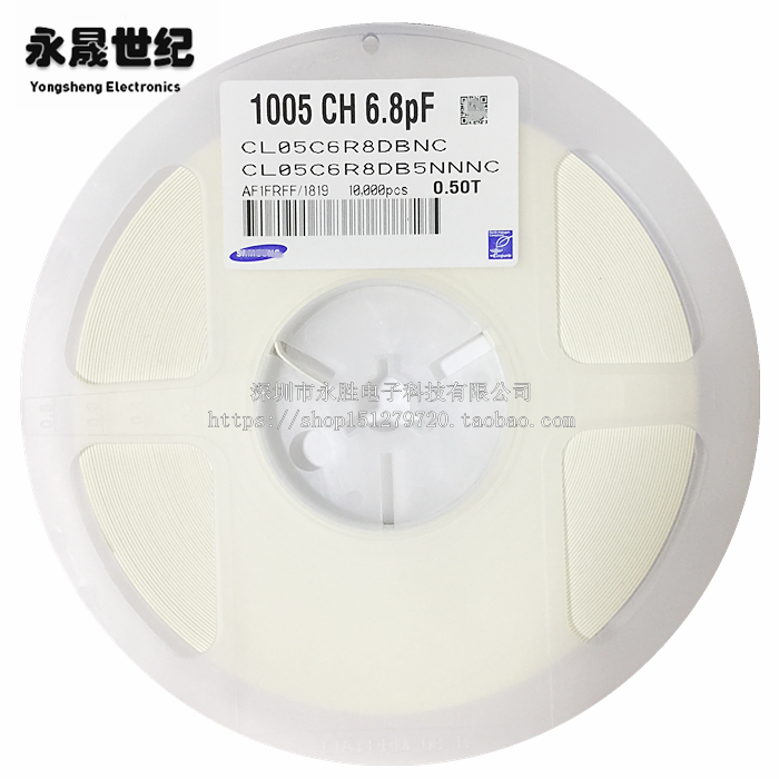 0402 patch capacitor 6 8P 6 8pF 6R8 50V COG CL05C6R8DB5NNNC original dress