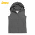 JEEP Jeep nữ Casual Cotton Hood Edo vest Armor dệt kim mặc giản dị WS12KT031 