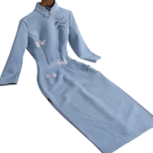 Ципао, легкое платье, костюм, 2020 года, китайский стиль