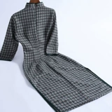 Ципао, демисезонное ретро винтажное платье, приталенный комплект, 2020 года, с рукавом