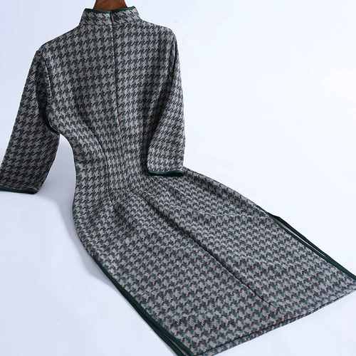 Ципао, демисезонное ретро винтажное платье, приталенный комплект, 2020 года, с рукавом