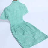 Ципао, летнее короткое сексуальное элегантное милое платье, китайский стиль, 2020