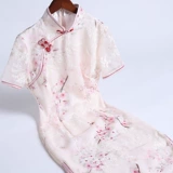 Легкое ципао, ретро розовое милое платье, светлый стиль, подходит для подростков