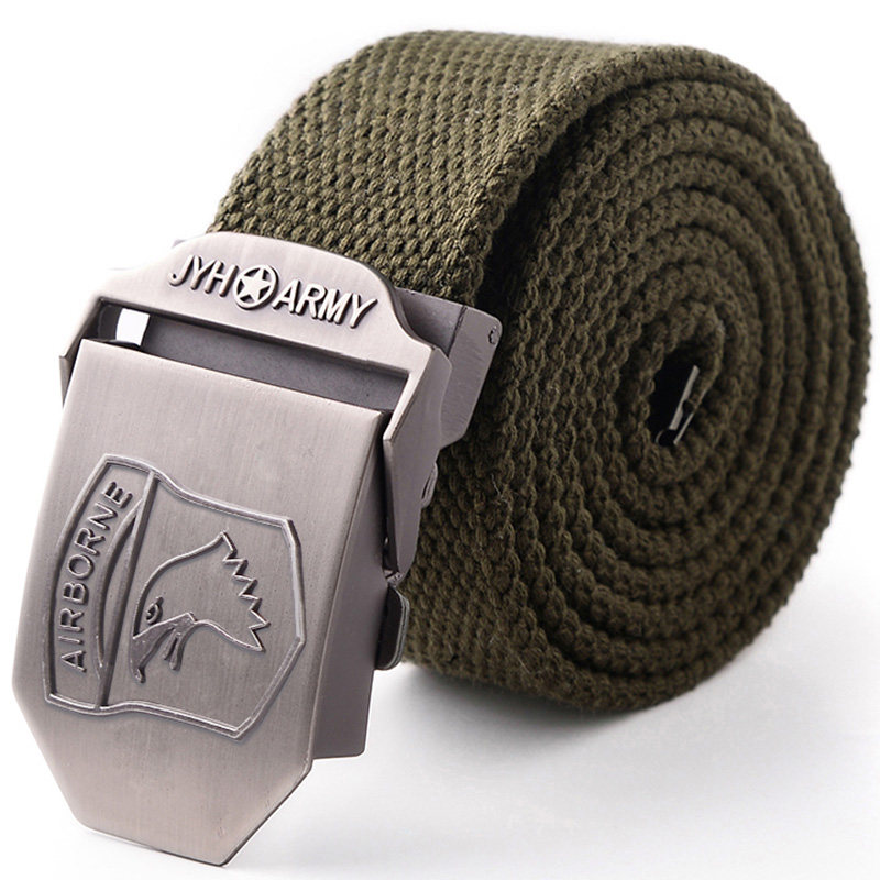 Outdoor Leisure Trends Camouflak Canvas Belt Men Wear and climbing tooling pants with military fan tactics for the insertion of the belt