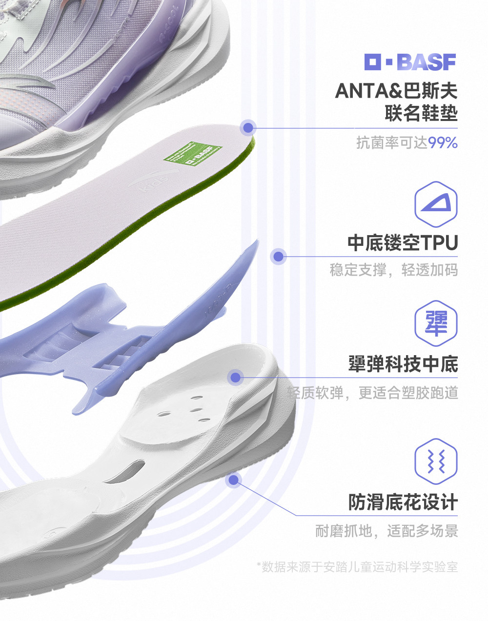 驭风2|安踏儿童运动鞋女童跑鞋2026早秋款童鞋学生女孩专业跑步鞋 — 5