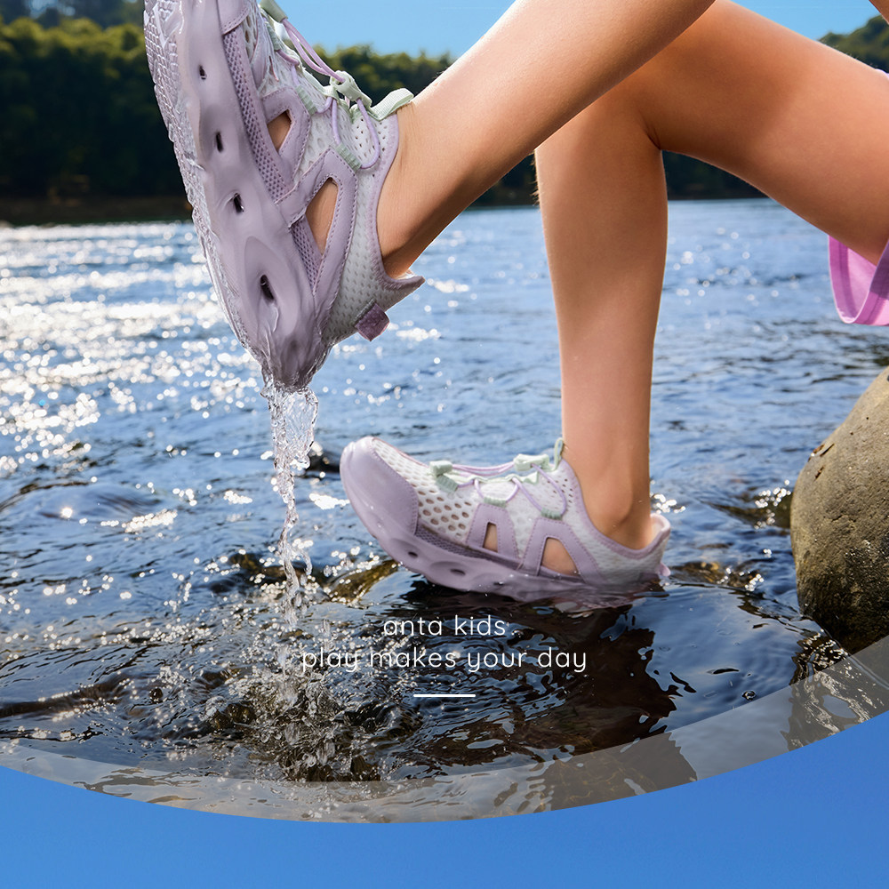 King of Water Trampling | Anta Kidsren's Girls' River-Tracing Shoes and Beach Shoes 2026 Summer New Outdoor Mesh Sports Sandals — 2