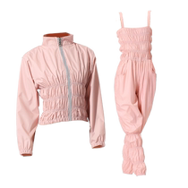 Yuebu sweat suit womens suit dance student art test sweat pants large size sports jacket professional full body sweat fitness