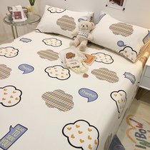 Pure cotton sheets single piece dormitory single cotton 1 2m single bed Cute childrens quilt single piece female summer 100